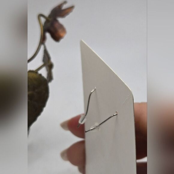 "5/$25" Mismatched Silvertone Teardrop Dangle Earrings - Picture 2 of 6